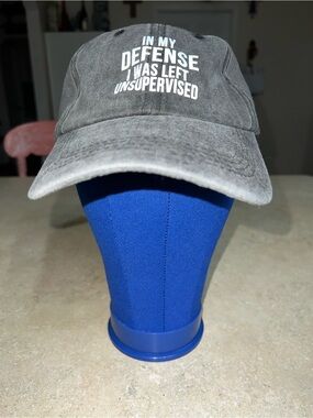Unk Gray Was Left Unsupervised Vintage-Style Dad Hat